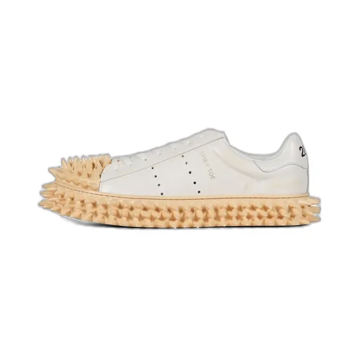 Spiky Leather Sneaker / Wht