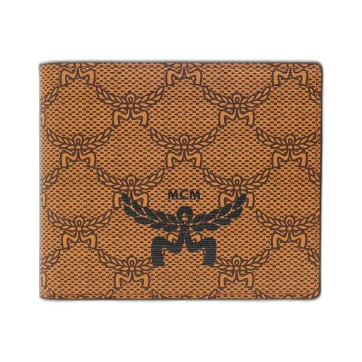Mcm Logo Printed Bi-Fold Wallet