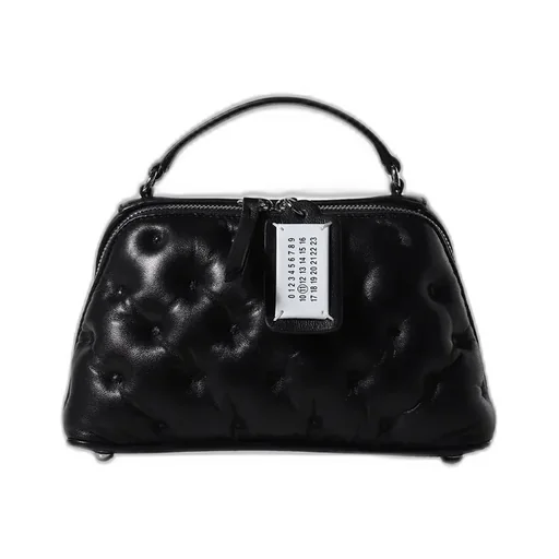 Glam Slam Embroidery Trapezoid Bag / Blk
