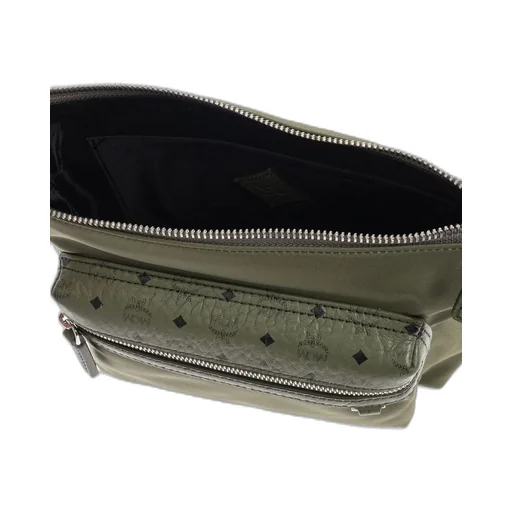 Mcm Jacquard Zipped Shoulder Bag