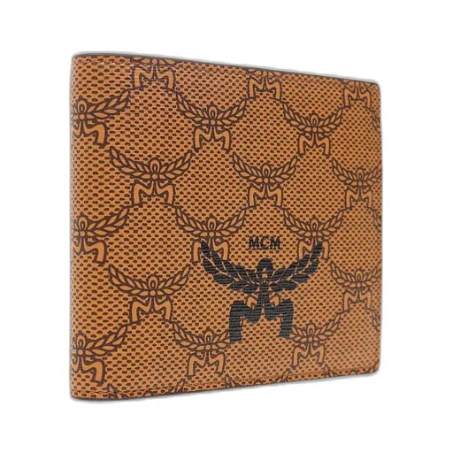 Mcm Logo Printed Bi-Fold Wallet