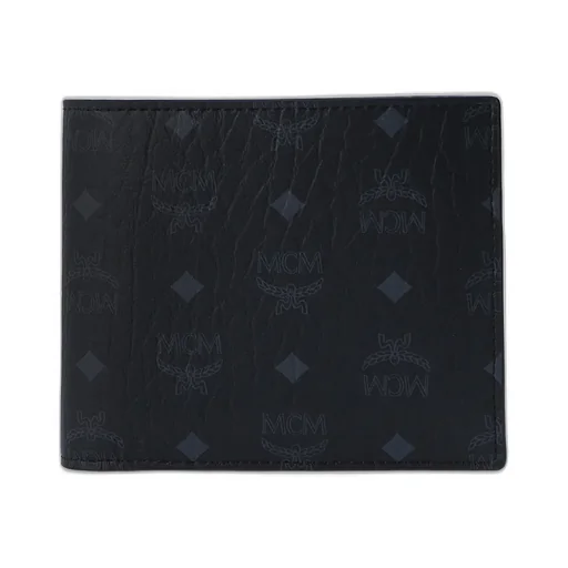 Mcm All-Over Logo Printed Bi-Fold Wallet