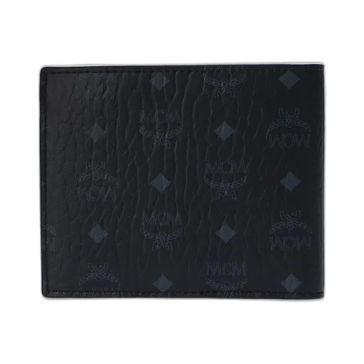 Mcm All-Over Logo Printed Bi-Fold Wallet