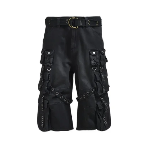 Bleach Cargo Pants W/Belt/Blk