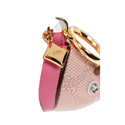 Mcm Fish Shaped Charm Keychain