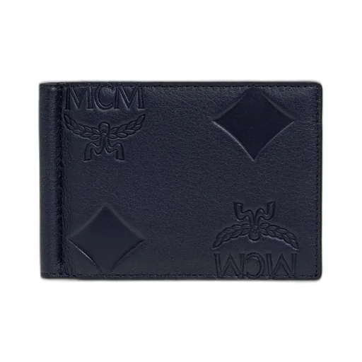 Mcm Logo Embossed Bifold Wallet