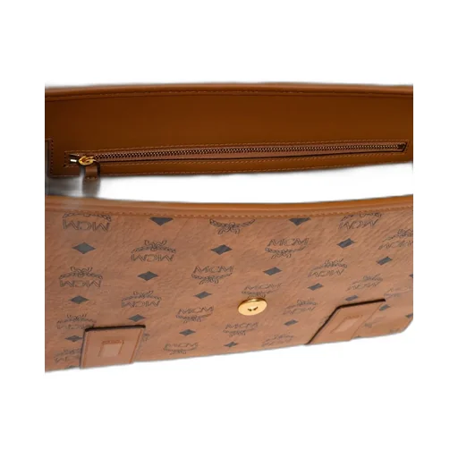 Mcm Monogrammed Messenger Bag