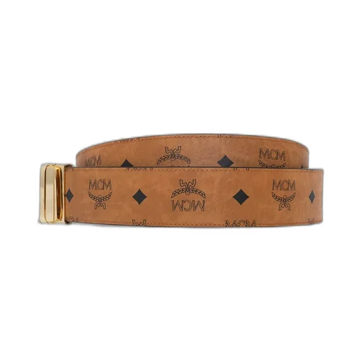 Mcm Classic Logo Plaque Belt