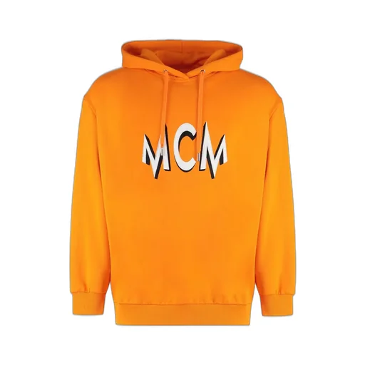 Mcm Logo Printed Drawstring Hoodie