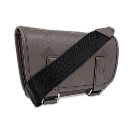 Mcm Logo Embossed Shoulder Bag