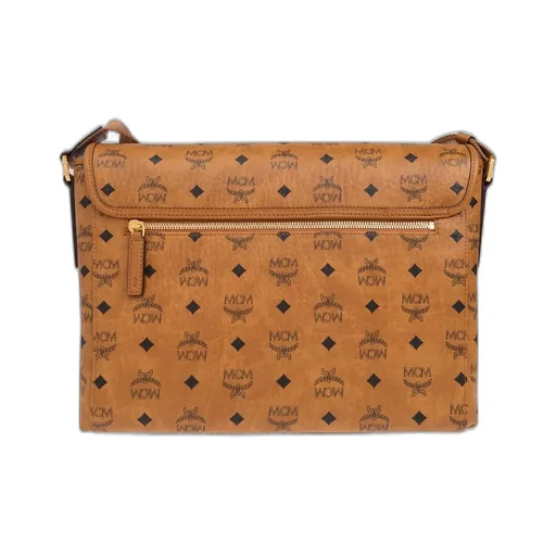 Mcm Monogrammed Messenger Bag