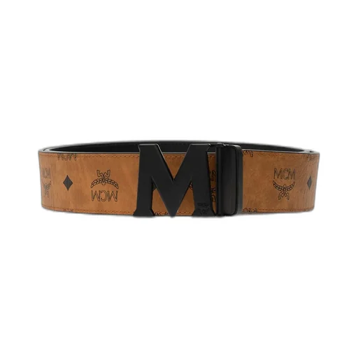 Mcm Classic Logo Detailed Buckle Belt