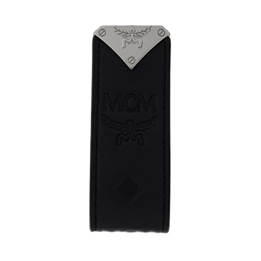 Mcm Logo Detailed Keychain