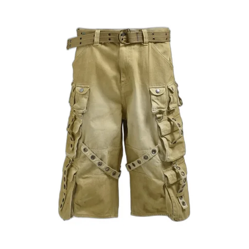 Bleach Cargo Pants W/Belt/Desert