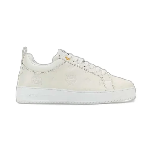 Mcm Logo-Embossed Lace-Up Sneakers
