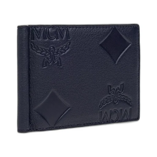 Mcm Logo Embossed Bifold Wallet