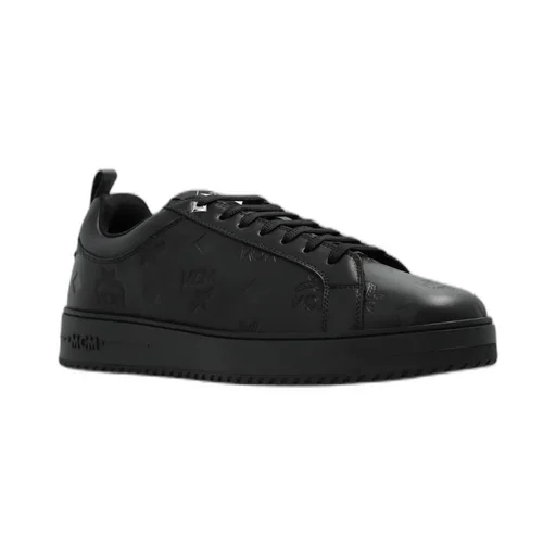 Mcm Logo-Embossed Lace-Up Sneakers