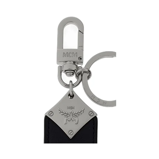 Mcm Logo Detailed Keychain