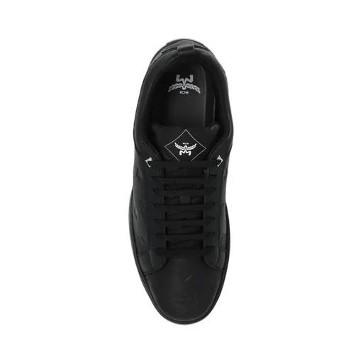 Mcm Logo-Embossed Lace-Up Sneakers