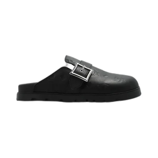Mcm Round-Toe Slippers