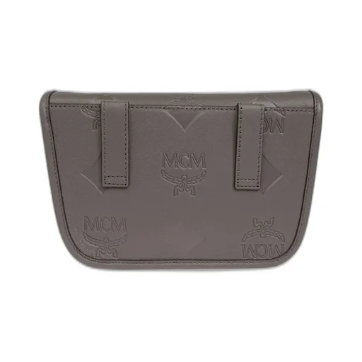 Mcm Logo Embossed Shoulder Bag