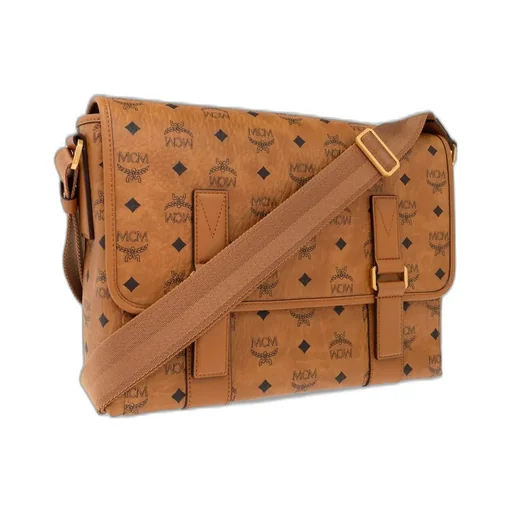 Mcm Monogrammed Messenger Bag