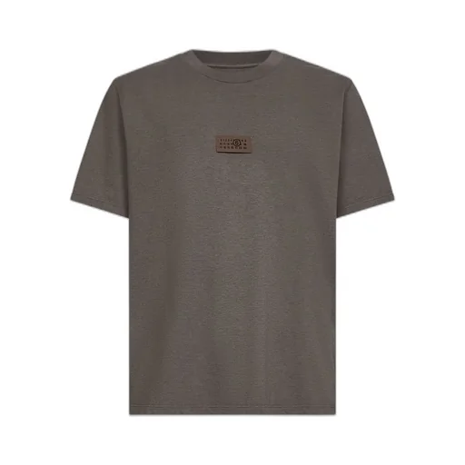 Mm6 Maison Margiela Logo Patch Crewneck T-Shirt