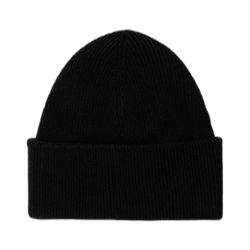 Mm6 Maison Margiela Logo Patch Ribbed Beanie