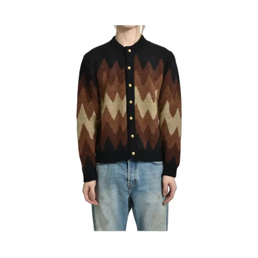 Degrade Jacquard Cardigan / Brw Bei