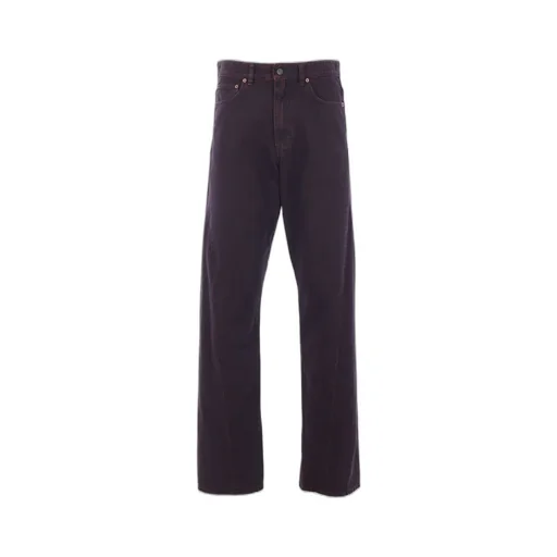 Mm6 Maison Margiela Logo Patch Wide Leg Jeans