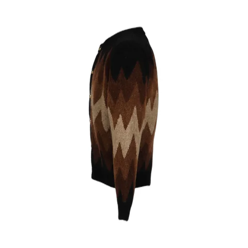 Degrade Jacquard Cardigan / Brw Bei