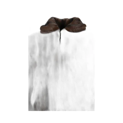 Faux-Mink Harrington Jacket / Blk Brw