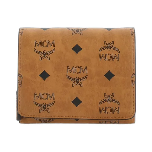 Mcm All-Over Logo Printed Wallet