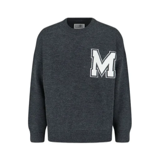 Mm6 Maison Margiela Varsity Knitted Sweater