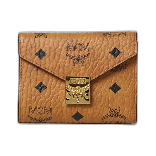Mcm Logo Printed Wallet