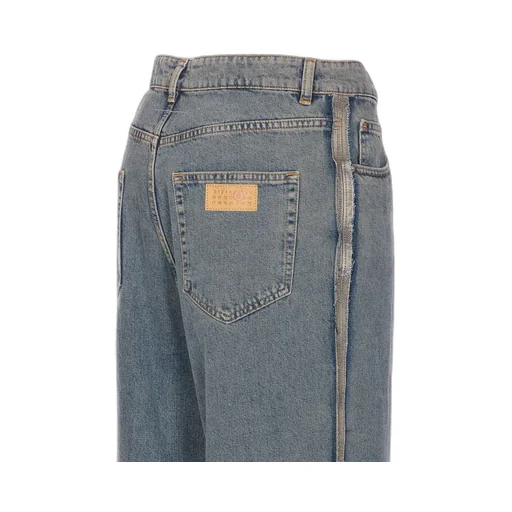 Mm6 Maison Margiela Distressed Straight-Leg Jeans