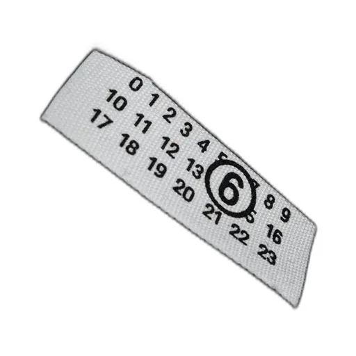 Mm6 Maison Margiela Logo Patch Fringed Edge Scarf