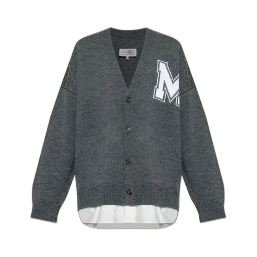 Mm6 Maison Margiela Two-In-One Knit Cardigan