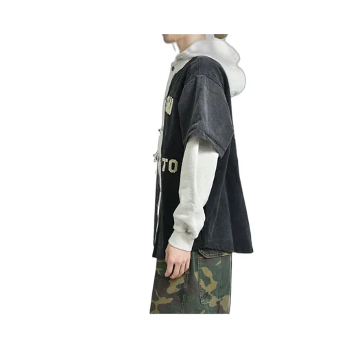 Knapp Ranch Baseball Hoodie / Blk Gry