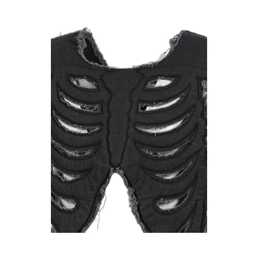 Skeleton Vest / Black