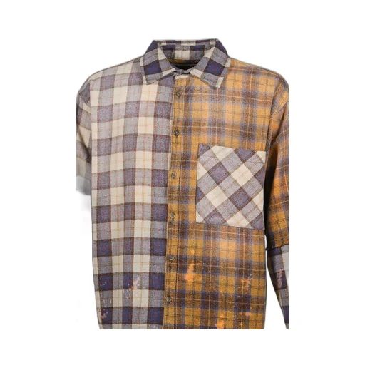 Patchwork Logo Flannel / Brw Multi