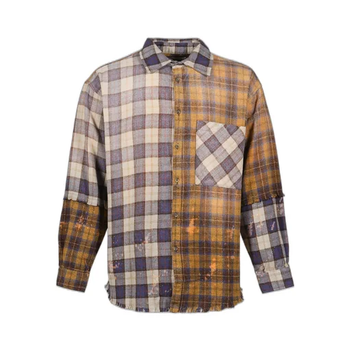 Patchwork Logo Flannel / Brw Multi