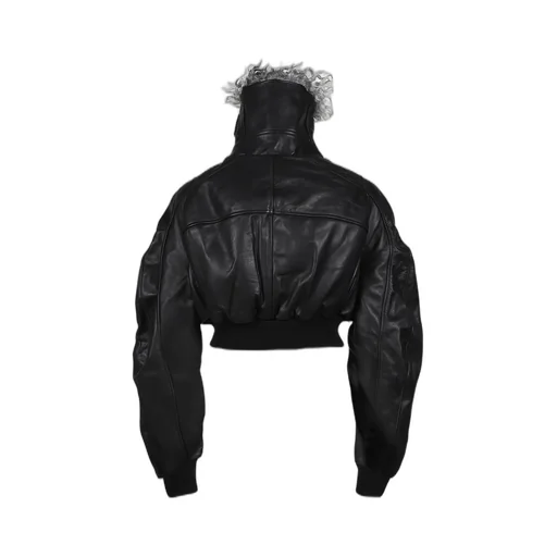 Consumer Cropped Bomber / Black