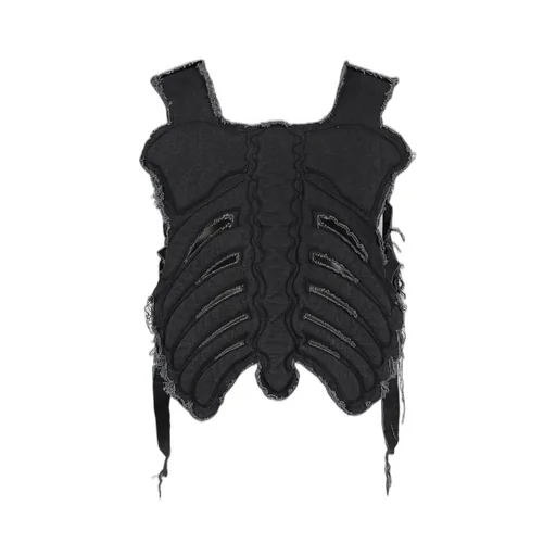 Skeleton Vest / Black