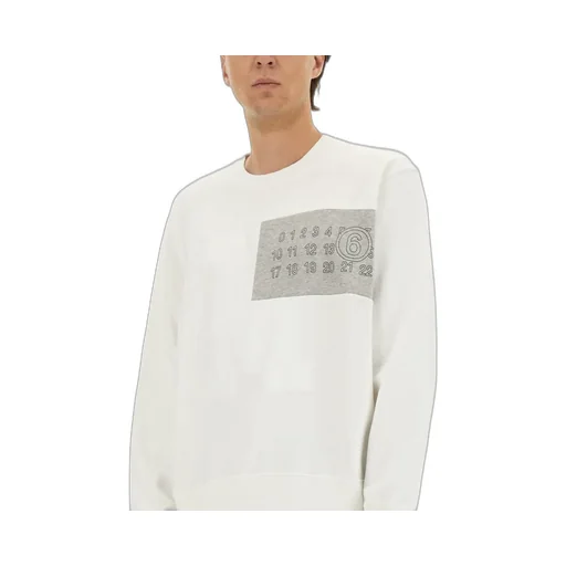 Mm6 Maison Margiela Logo Detailed Crewneck Sweatshirt