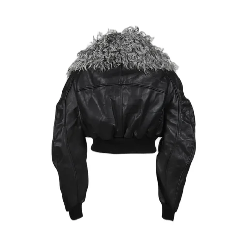 Consumer Cropped Bomber / Black