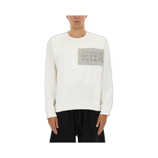 Mm6 Maison Margiela Logo Detailed Crewneck Sweatshirt