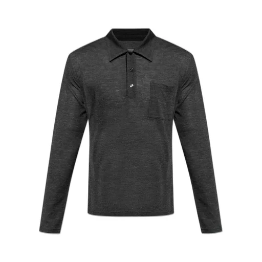 Mm6 Maison Margiela Long-Sleeved Polo Shirt