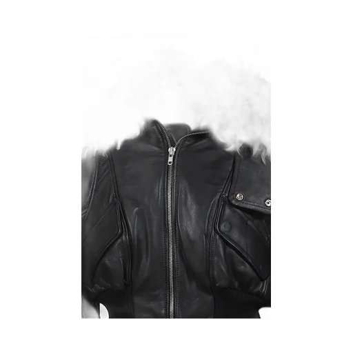 Consumer Cropped Bomber / Black