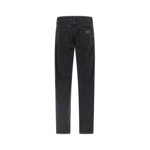 Mm6 Maison Margiela Logo Patch Taped Jeans